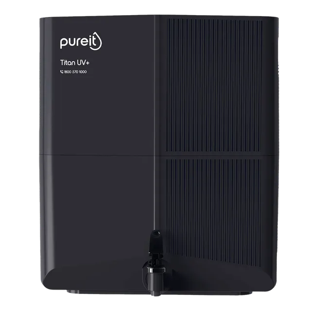 pureit Titan UV+ 7L UV Lamp + UFSC+ UV Led Water Purifier with Integrated Sediment Filter (Black)