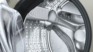 Siemens WG44A20XIN IQ700 Silver Inox 9Kg 1400 RPM Large LED Touch Display 60 Liters Soft Care Drum AI Active Water Plus with 256 Sensing Levels Front Load Washing Machine