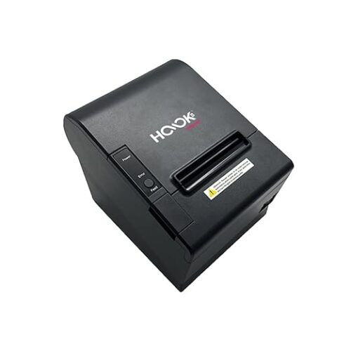 Wepsol Hooks Skripta 3" Auto Cutter Thermal Receipt POS Printer (USB + Ethernet LAN + RJ12 Cash Drawer Port)