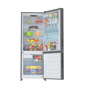 Haier 265L, 2 Star, Inox Steel Finish Bottom Mounted Frost Free Refrigerator