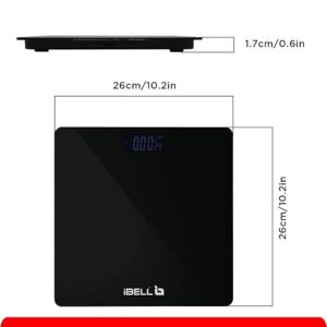 iBELL BS260M Personal Body Weight Weighing Scale, Bathroom Scale (180 kg)