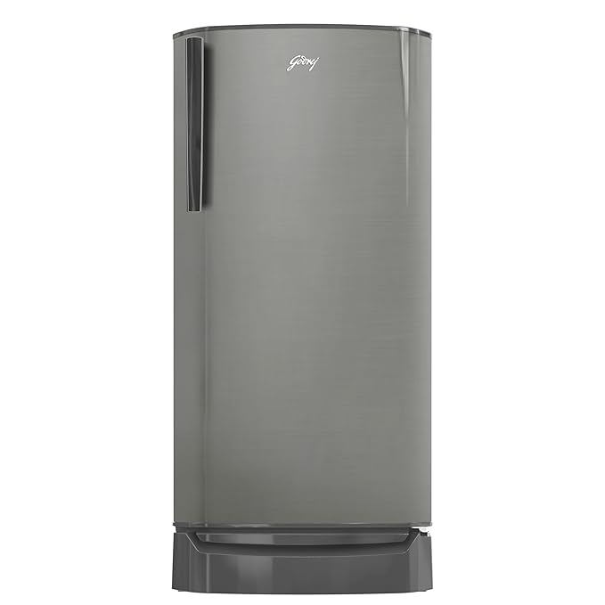 Godrej 180 L 3 Star Direct Cool Turbo Cooling Technology With Upto 24 Days farm Freshness Single Door Refrigerator (RD ERIOPLS 205C THF ST GL, Steel Glow)