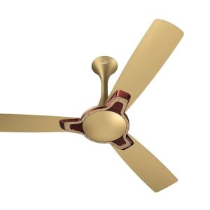 V Guard Romanza Art 1200MM 400Rpm Premium Decorative Cieling Fan(Oro Impact Indian Art)