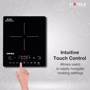 Hafele Magnechef Induction Cooktop |2100W High Power | Ceramic Glass Plate | Auto Cook Menus | Intuitive Touch Control | 2 Year Warranty | Black
