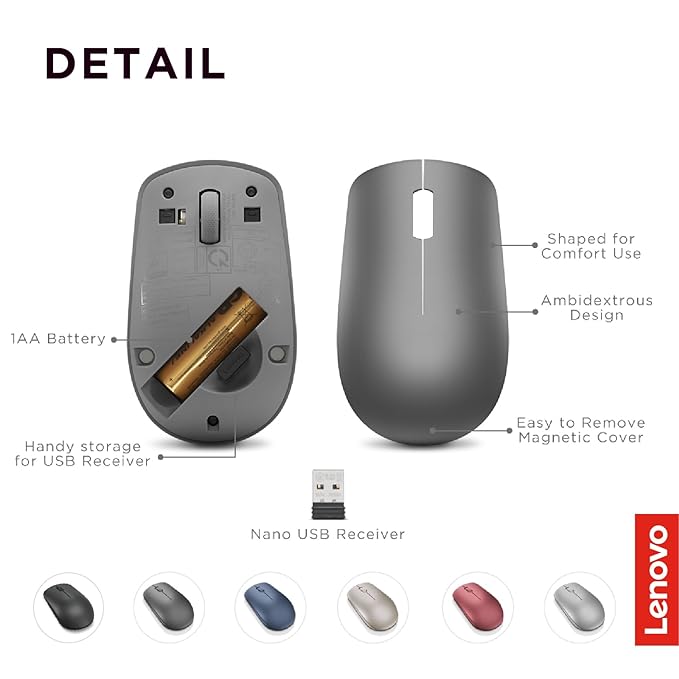 Lenovo 530 Wireless Mouse (Graphite)