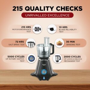 Preethi Zodiac Mixer Grinder, 750 Watts, Black