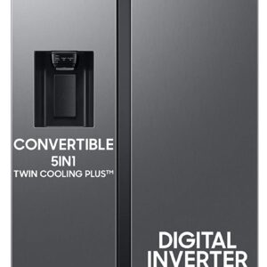 61hexXRiOOL._SL1500_ Samsung 633 L Frost Free Convertible 5In1, Digital Inverter Wi-Fi Enabled Side by Side Refrigerator (RS78CG8543SLHL)
