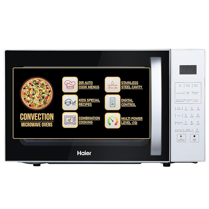 61kJQ2Ry+pL._SX679_ Haier 22L Convection Microwave Oven with KIDS Special Recipes HIL2201CSSH