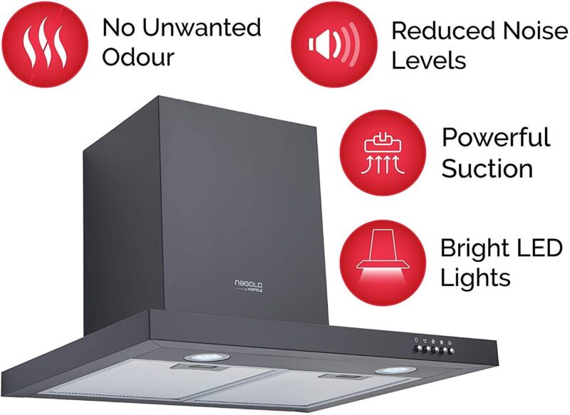 Hafele Nebel Nero 60 Wall Mounted Chimney