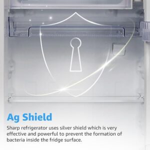 SHARP 193 L Direct Cool Single Door 4 Star Refrigerator |Japan 7 Shield Protection|Mirror Glass Finish|(Black, SJ-G19ST-MR)