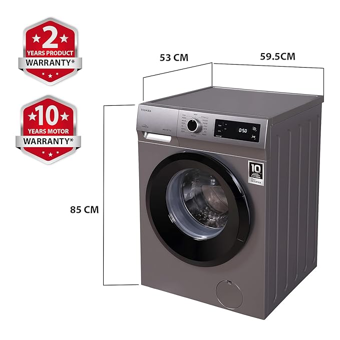 Toshiba 7.5Kg Front Load Washing Machine (TW-BJ85S2-IND(SK))