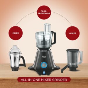 Preethi Zodiac Mixer Grinder, 750 Watts, Black