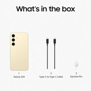 Samsung Galaxy S24 5G AI Smartphone (Amber Yellow, 8GB, 256GB Storage)