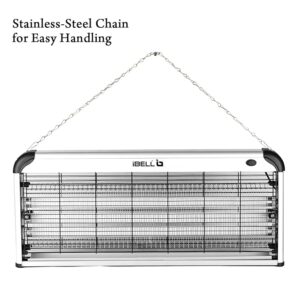 iBELL 202IK Insect Killer Machine 40W Bug Zapper with Aluminium Body & UV Bulbs, Fly Catcher for Home, Hotels & Offices, Insect Control (Grey)