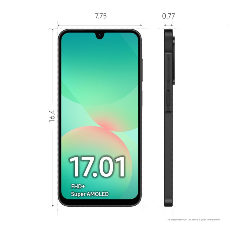 Samsung Galaxy A26 5G (Awesome Black, 8GB, 128GB) | Awesome Intelligence (AI) | Circle to Search | Gemini Live | FHD+ sAMOLED Display | 50MP OIS Camera | IP67 Rated