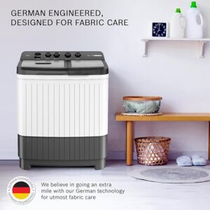 Bosch 8KG 5 Star Semi Automatic Top Loading Washing Machine (Spin Drum Safety Disk, Unique Impeller,WJZ801W0IN)