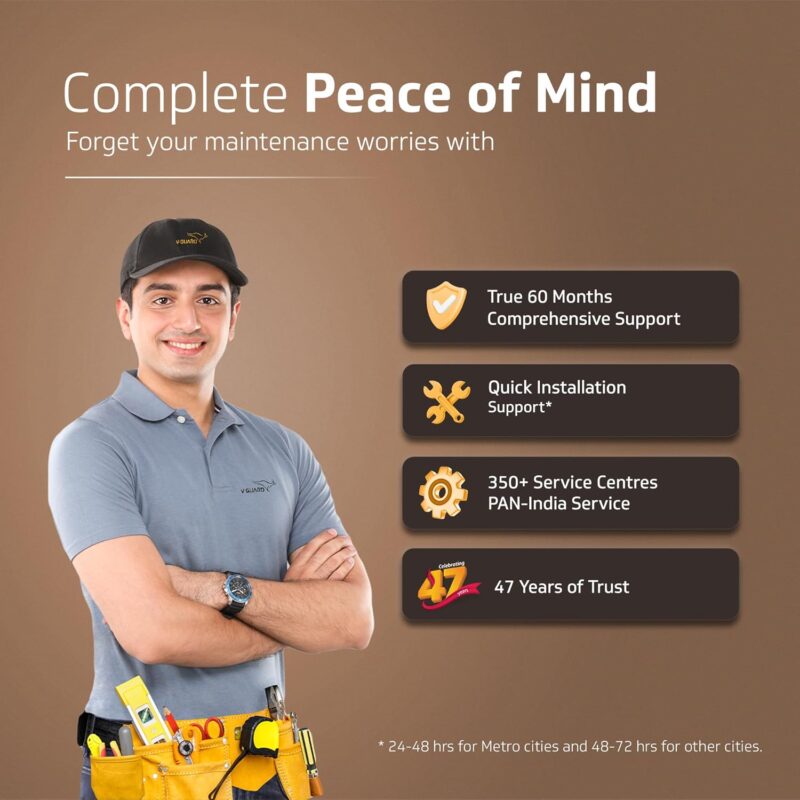 V-Guard Insight-G Premium Bldc Ceiling Fan For Home | 6 Speed Settings | 5 stars Energy Saving | Convenient Remote Control | High-Speed 100% Copper Motor | 1.2M