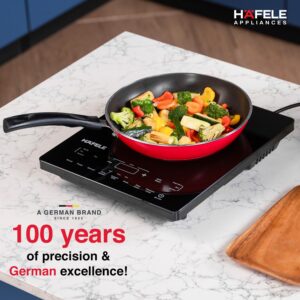 Hafele Magnechef Induction Cooktop |2100W High Power | Ceramic Glass Plate | Auto Cook Menus | Intuitive Touch Control | 2 Year Warranty | Black