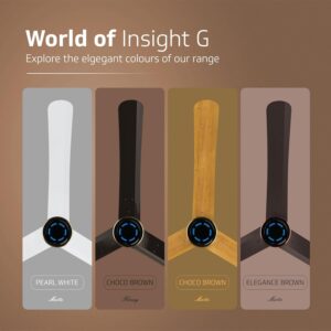 V-Guard Insight-G Premium Bldc Ceiling Fan For Home | 6 Speed Settings | 5 stars Energy Saving | Convenient Remote Control | High-Speed 100% Copper Motor | 1.2M