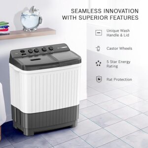 Bosch 8KG 5 Star Semi Automatic Top Loading Washing Machine (Spin Drum Safety Disk, Unique Impeller,WJZ801W0IN)