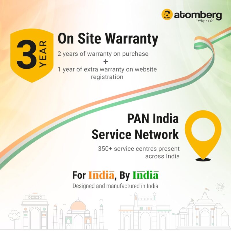 atomberg Ikano 1200mm BLDC Ceiling Fan with Remote | 5 star | High Air Delivery | LED Speed Indicator | Low Noise | Timeless Design with Power Saving | 2 Year Warranty|Gloss Black