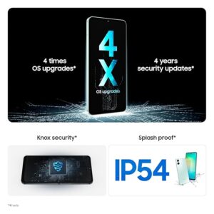 Samsung Galaxy A06 5G (Black, 4GB RAM, 128GB Storage) | 50MP Dual Camera | 4 Gen OS Upgrades | IP54 Rating | Voice Focus