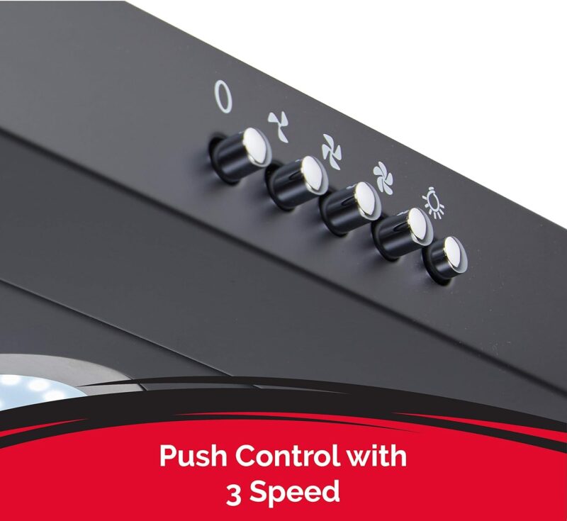 Hafele Nebel Nero 60 Wall Mounted Chimney