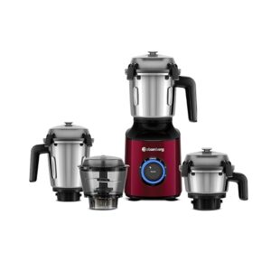 Atomberg Zenova Mixer Grinder | Unique Coarse Mode for Silbatta-like Texture | Intelligent BLDC Motor | Safety Features | 4 Jars including Chopper | Hands-Free Operation