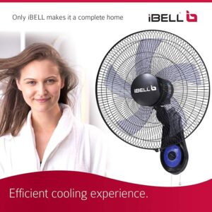 81289gPJGXL._SX679_ IBELL BLADE WF1980 Premium Wall Fan with 5 Leaf, Low Noise Motor,High Speed - Black, 9 inches