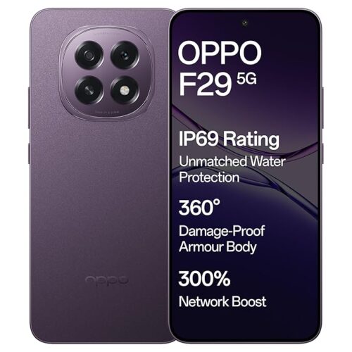 OPPO F29 5G (Solid Purple, 8GB RAM, 128GB Storage) with No Cost EMI/Additional Exchange Offers