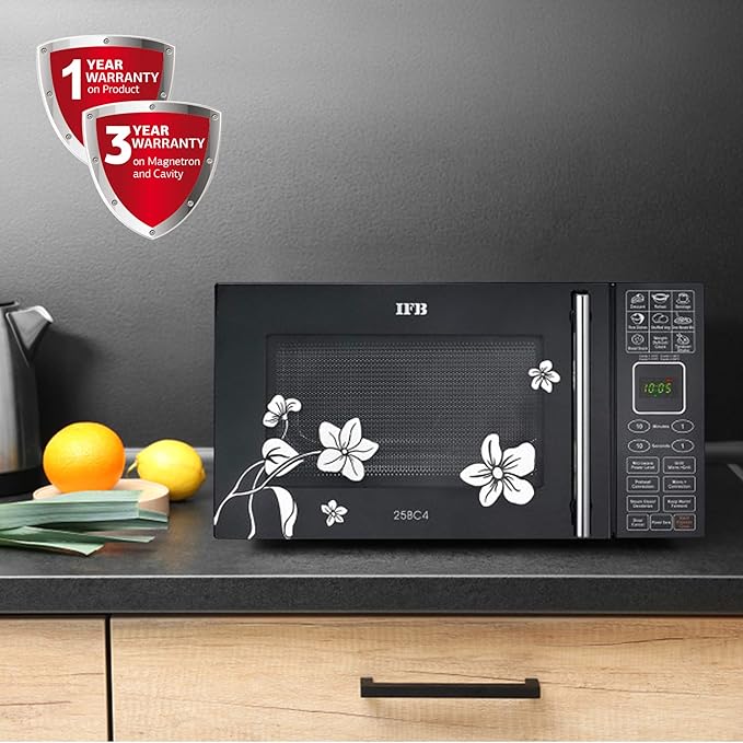 IFB 25 L Convection Microwave Oven (25BC4, Black +Floral Design) Visit the IFB Store