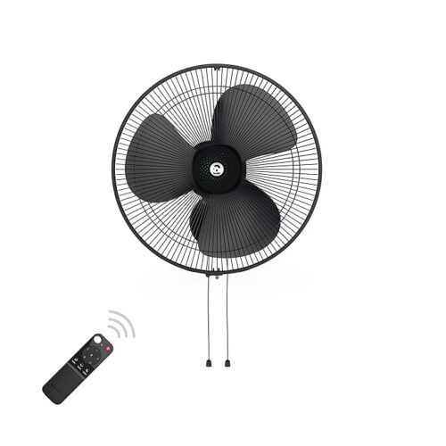 atomberg Renesa 400mm Wall Mount Fan | 5-star rated | Ideal for Home & Office | Silent BLDC Stand Fan | 6 Speeds | 35W | Remote with Oscillation, Timer, Sleep