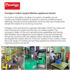 Prestige 3L Nakshatra Duo Plus Svachh Hard Anodised Inner Lid Pressure Cooker (Aluminium)|Deep Stainless Steel lid Controls spillage|Metallic Safety Plug|5 Years Warranty