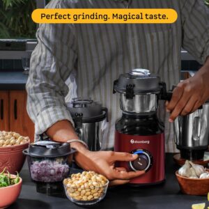 Atomberg Zenova Mixer Grinder | Unique Coarse Mode for Silbatta-like Texture | Intelligent BLDC Motor | Safety Features | 4 Jars including Chopper | Hands-Free Operation