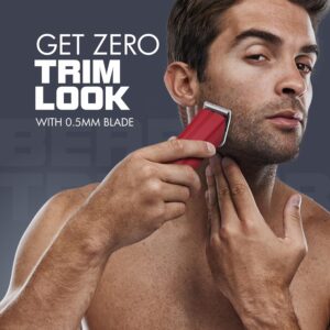 Havells Bt6111 Beard Trimmer, Skin Firendly Stainless Steel Blades 90 Mins Runtime Up To 13 Mm Length Settings 2 Years Guarantee (Red)-Battery Powered, Men