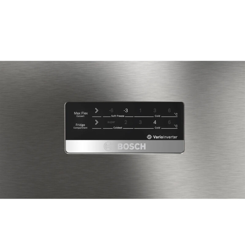 Bosch MaxFlex Convert 303L 3 Star Inverter Frost Free Triple Door Refrigerator (2023 model, CMC33K03NI, 8-in-1 Convertible, UV Protected Body Shield, VitaFresh Technology, Adaptive UI, Sparkly Steel)