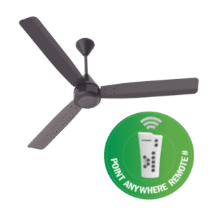 Crompton Energion Groove BLDC Motor with Remote 1200 mm Ceiling Fan ( Onyx )