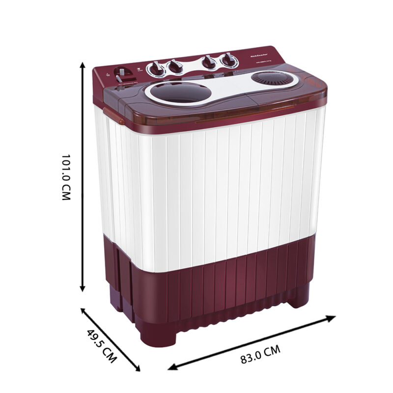 Kelvinator 8 kg Top Loading Semi-Automatic Washing Machine with 3D Aqua clean (KWS-A800CR)