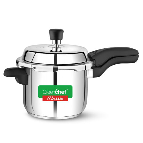 SS Cooker - 3Ltr - Classic 1 Greenchef Classic Pressure Cooker 3Ltr