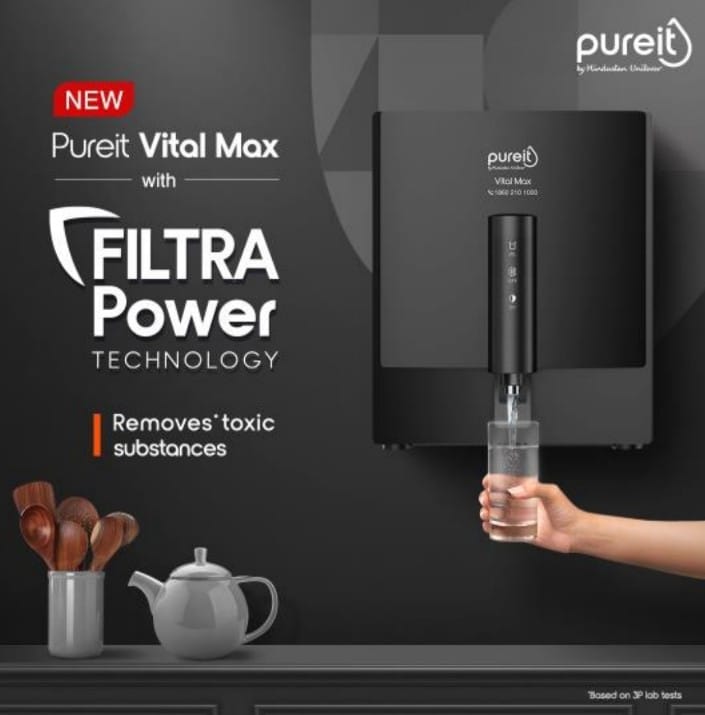 PureIt VitalMax (RO+UV) Water Purifier With Filtra Power Technology & Advanced 7 Stage Filtration