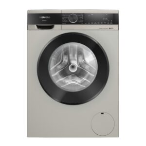Siemens WG44A20XIN IQ700 Silver Inox 9Kg 1400 RPM Large LED Touch Display 60 Liters Soft Care Drum AI Active Water Plus with 256 Sensing Levels Front Load Washing Machine