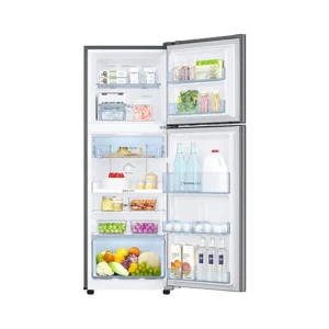 in-double-door-rt28c3042s8-hl-samsung-top-mount-refrigerator---inside-view-with-food---elegant-inox--535266457 236 L Digital Inverter Technology Double Door Refrigerator RT28C3042S8