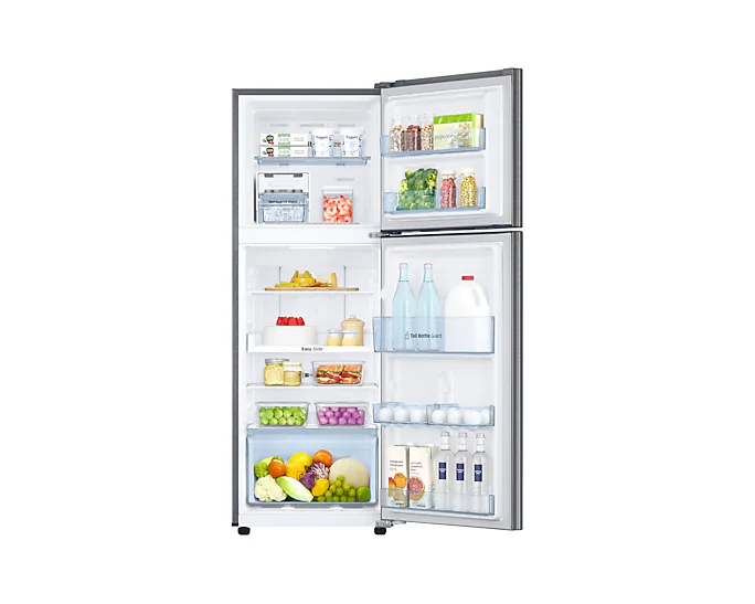 in-double-door-rt28c3733bx-hl-front-open-with-food--silver-536701178 236 L Convertible Freezer Double Door Refrigerator RT28C3733BX