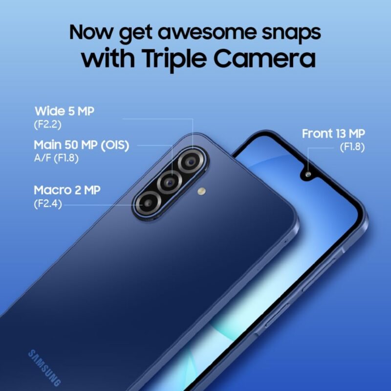 Samsung Galaxy A17 5G (Gray, 8GB RAM, 128GB Storage)