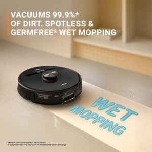 Eureka Forbes SmartClean Home Mapping Nuo S2, 9000Pa High Suction Robotic Vacuum Cleaner | LiDAR 3.0 | Wet Mopping | 5-Hour Run Time | Covers 3000+ Sq. Ft. | Smart App Control