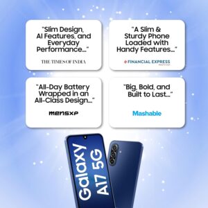 Samsung Galaxy A17 5G (Gray, 8GB RAM, 128GB Storage)