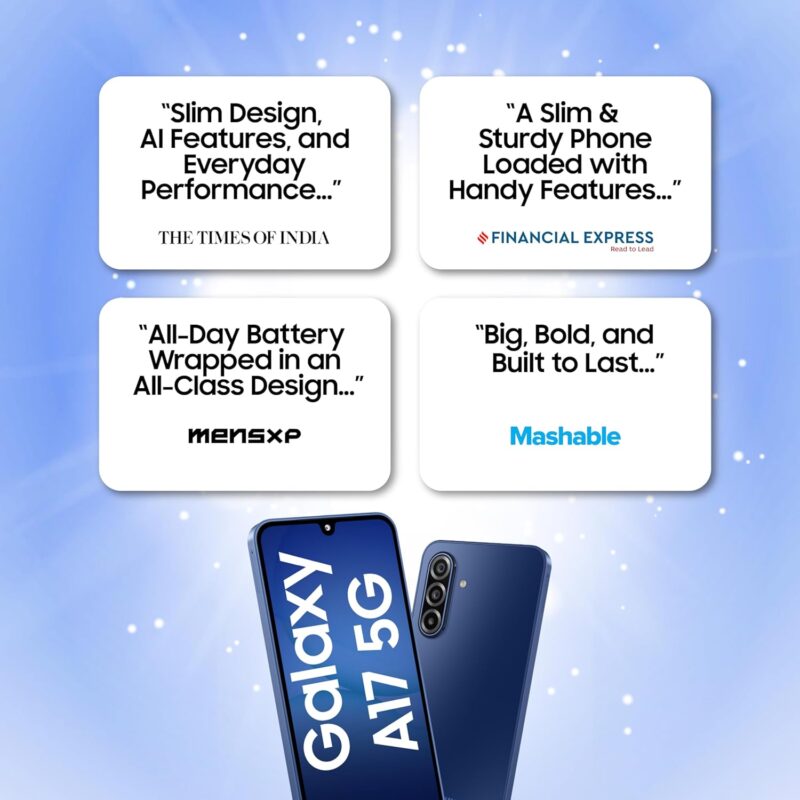 Samsung Galaxy A17 5G (Gray, 8GB RAM, 128GB Storage)