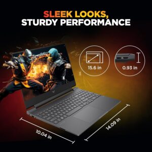 HP Victus, 13th Gen Intel Core i5-13420H, 4GB RTX 2050, 16GB DDR4 (Upgradeable) 512GB SSD, 144Hz, IPS, 300 nits, FHD, 15.6''/39.6cm, Win11, M365* Office24, Mica Silver, 2.3kg, fa2703tx Gaming Laptop