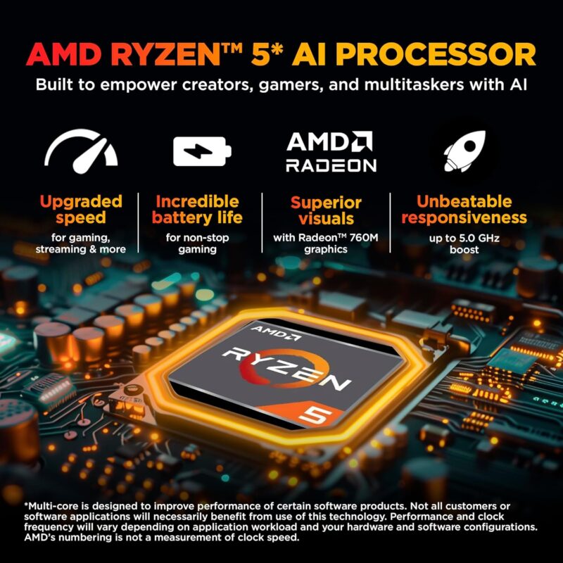 81ZJkSJL2LL._SL1500_ HP Victus, AMD Ryzen 5 8645HS, 6GB RTX 3050 Gaming Laptop (16GB DDR5, 512GB SSD),144Hz,300 nits,IPS, 15.6''/39.6cm, FHD, Win11, Office 24, Blue, 2,29kg, Backlit Kb,HD Camera, fb3012AX